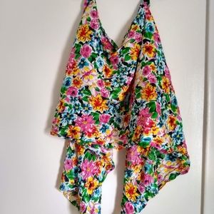 Cajon Colorful Floral Scarf
